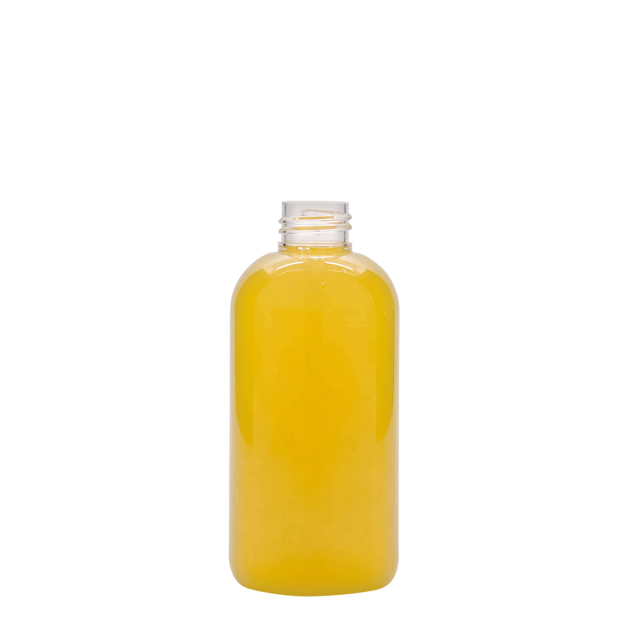 200 ml butelka PET „Boston”, tworzywo sztuczne, gwint: 24/410 200 ml butelka PET „Boston”, tworzywo sztuczne, gwint: 24/410