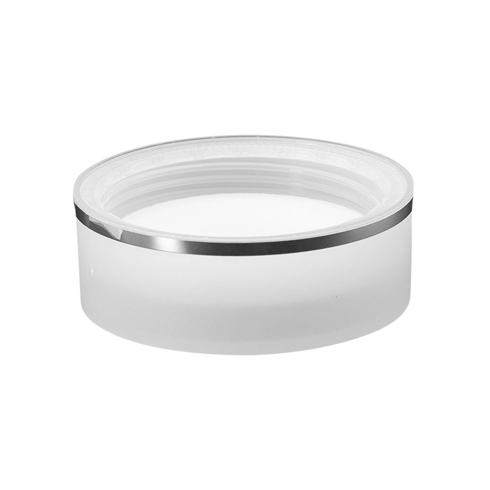 Zakrętka z gwintem 'Clear/Platin Edition', tworzywo sztuczne PP, biała, do szyjki: 53/2P