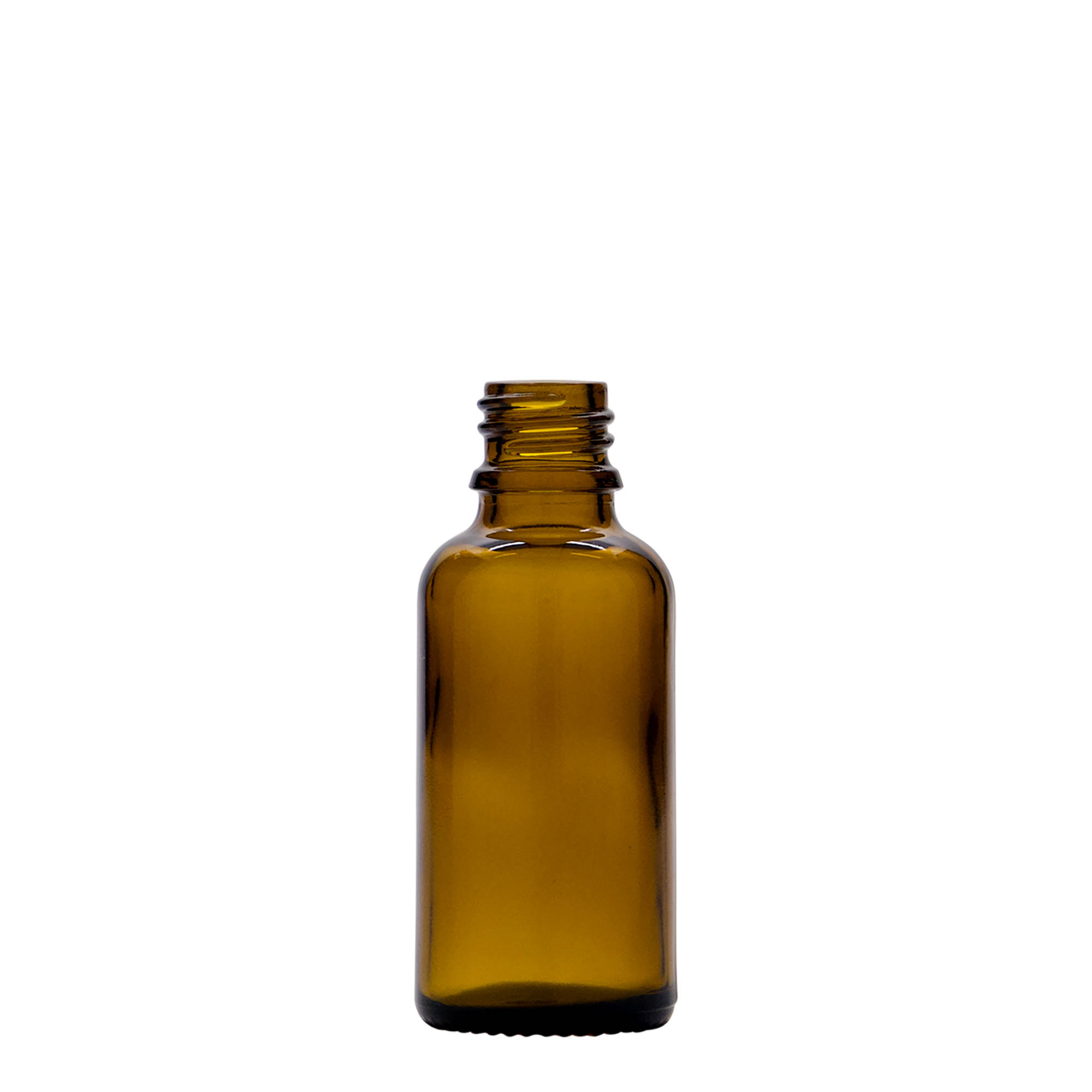 30 ml butelka medyczna z pompką do lotionu, szkło, brązowa, szyjka: DIN 18 30 ml butelka medyczna z pompką do lotionu, szkło, brązowa, szyjka: DIN 18