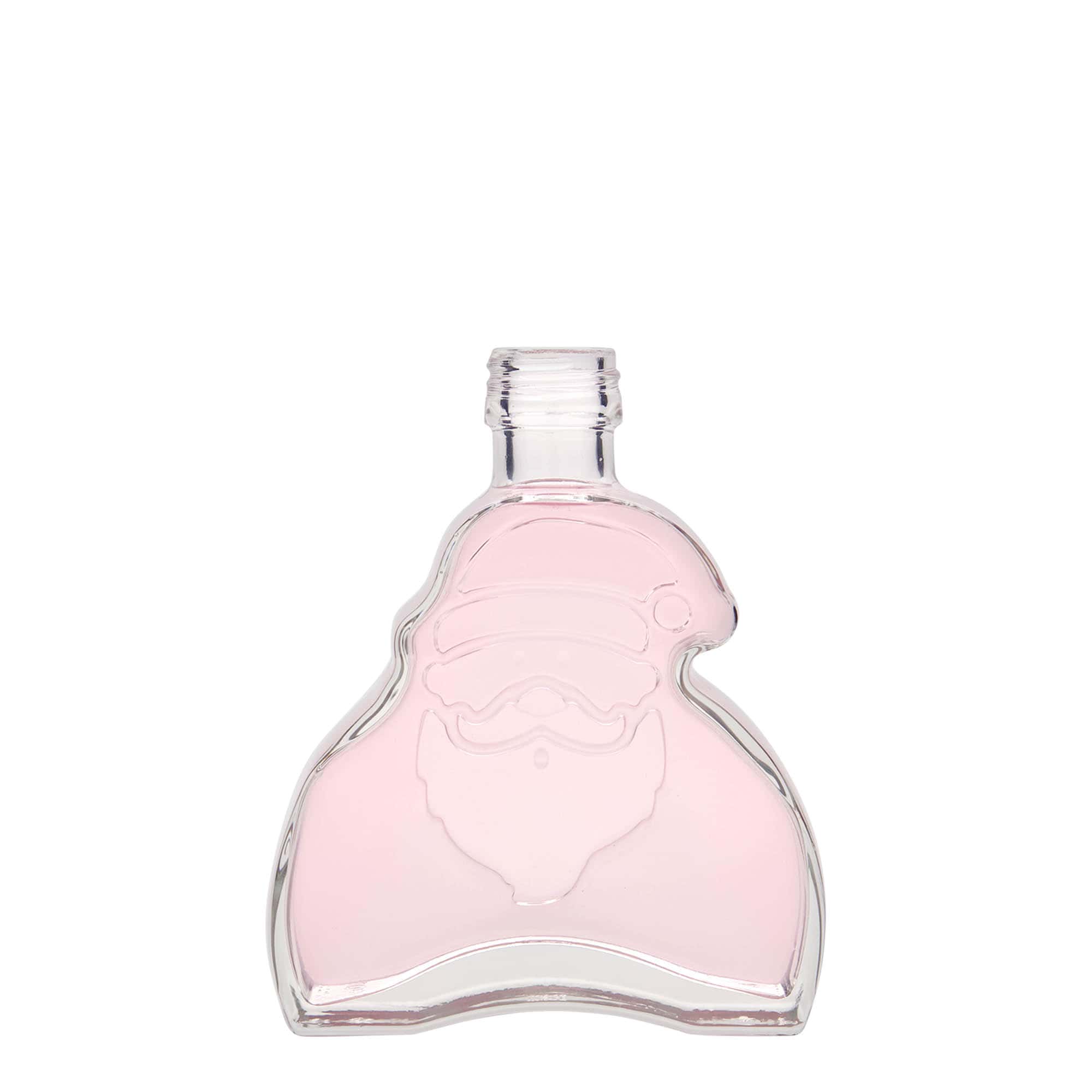 Butelka szklana 200 ml „Santa Claus”, gwint: PP 28 Butelka szklana 200 ml „Santa Claus”, gwint: PP 28