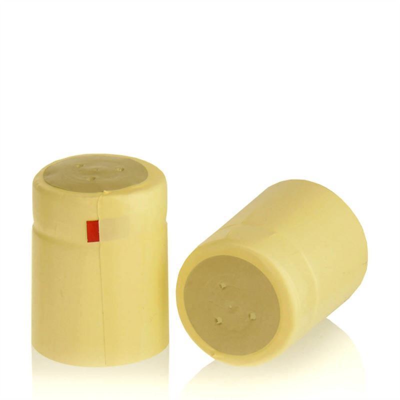 Kapturek termokurczliwy 32x41, tworzywo sztuczne PVC, kolor szampan