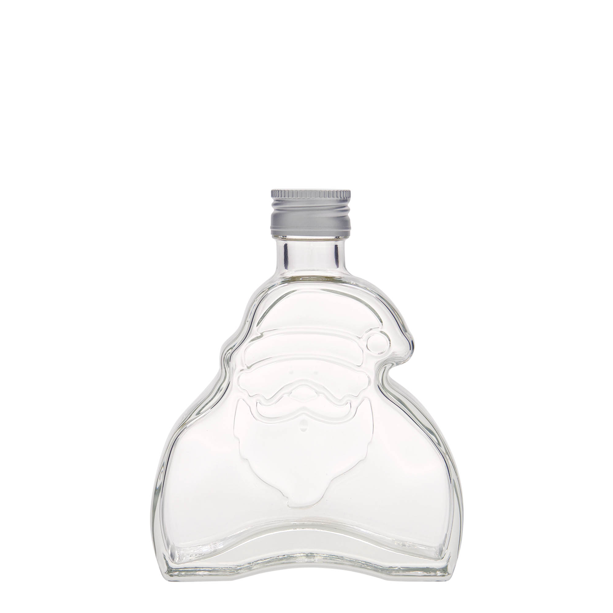 Butelka szklana 200 ml „Santa Claus”, gwint: PP 28 Butelka szklana 200 ml „Santa Claus”, gwint: PP 28