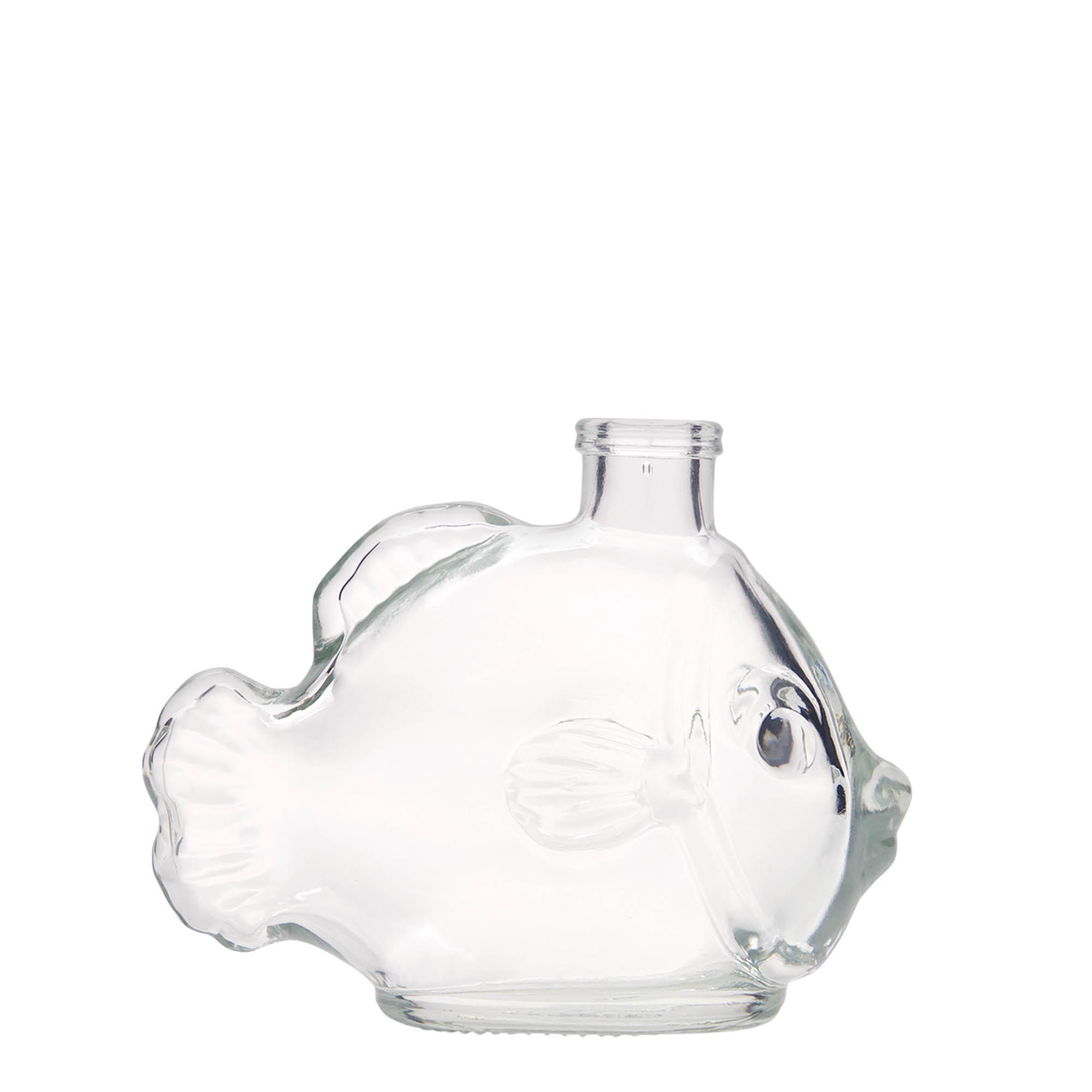 200 ml butelka szklana „Ryba”, korek w szyjce