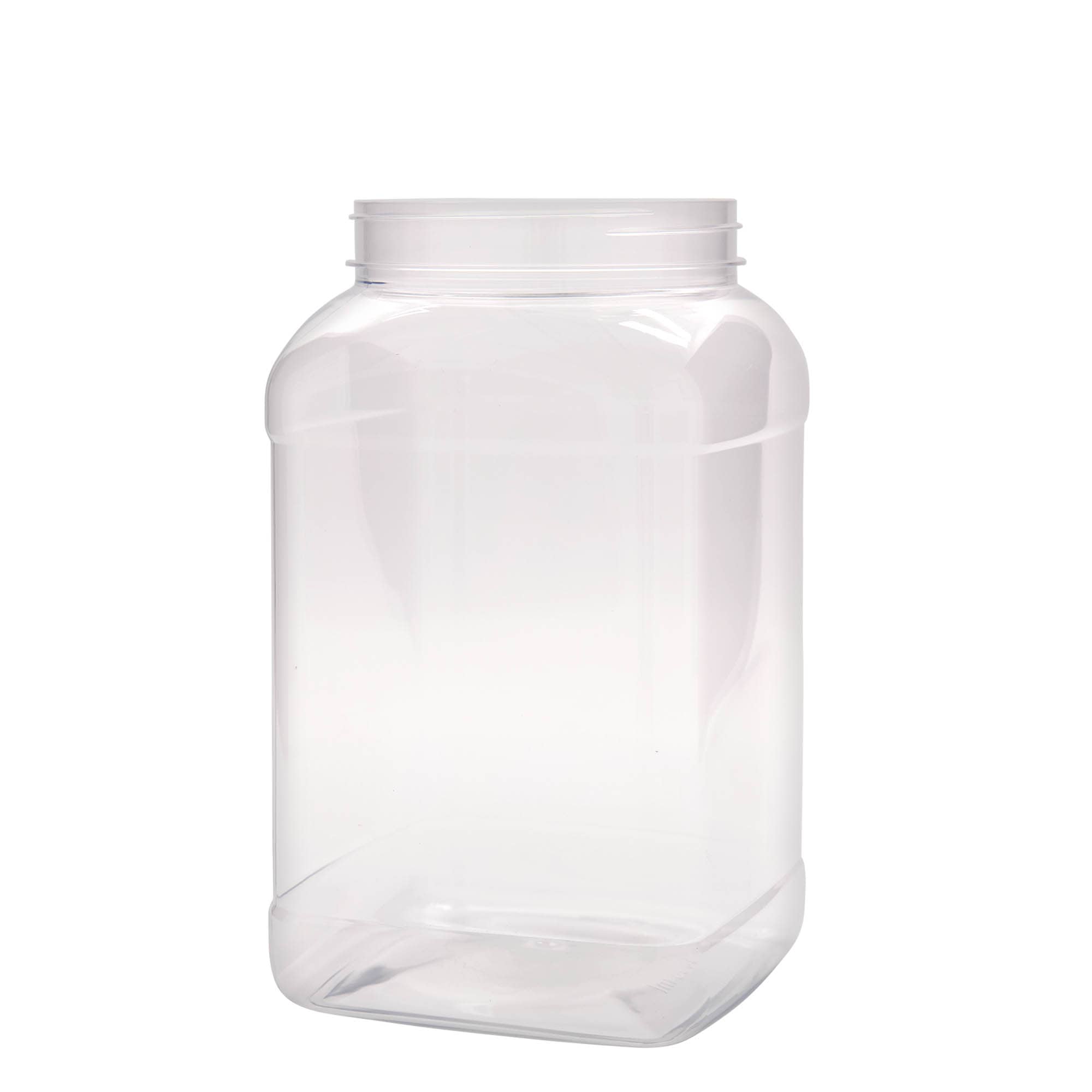 3000 ml słoiczek PET 'Dana', kwadratowy, kolor przezroczysty, zamknięcie: 110/400