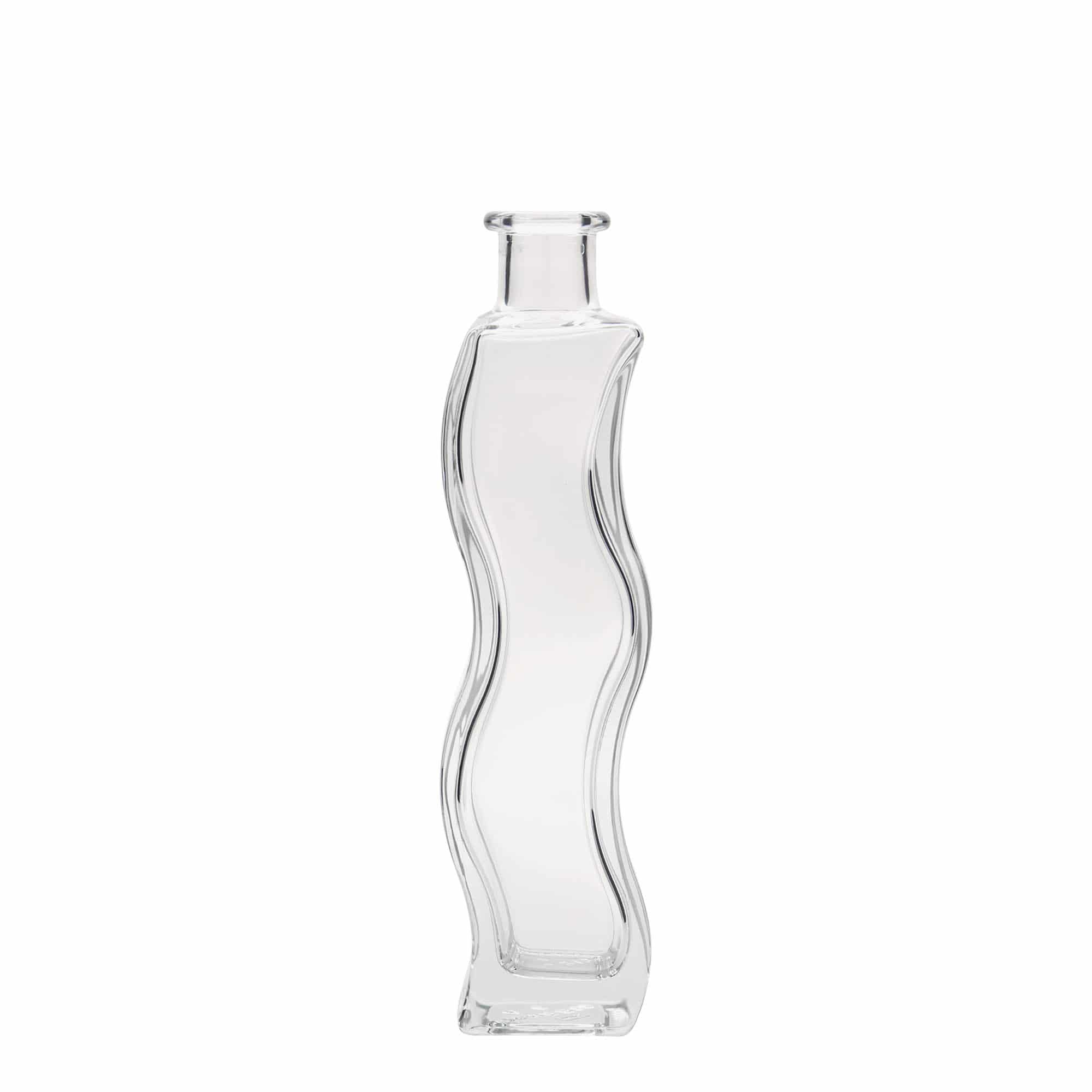 200 ml szklana butelka 'Welle', kwadratowa, otwór: korek