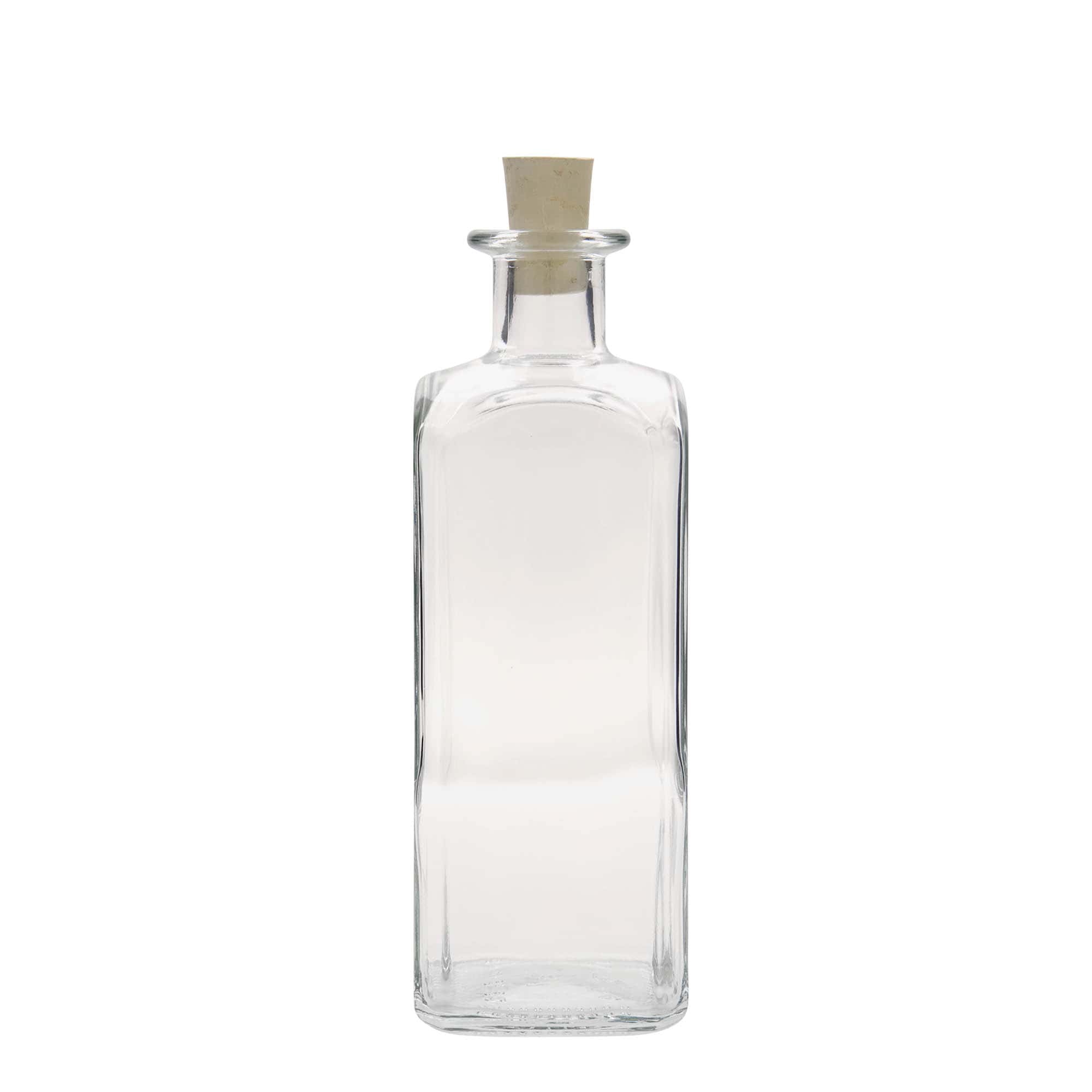 500 ml butelka szklana Apotheker Carré, kwadratowa, wylot: korek