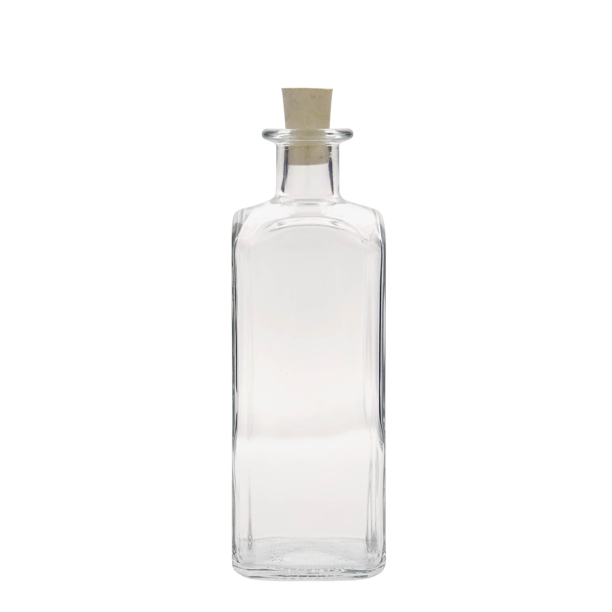 500 ml butelka szklana Apotheker Carré, kwadratowa, wylot: korek 500 ml butelka szklana Apotheker Carré, kwadratowa, wylot: korek