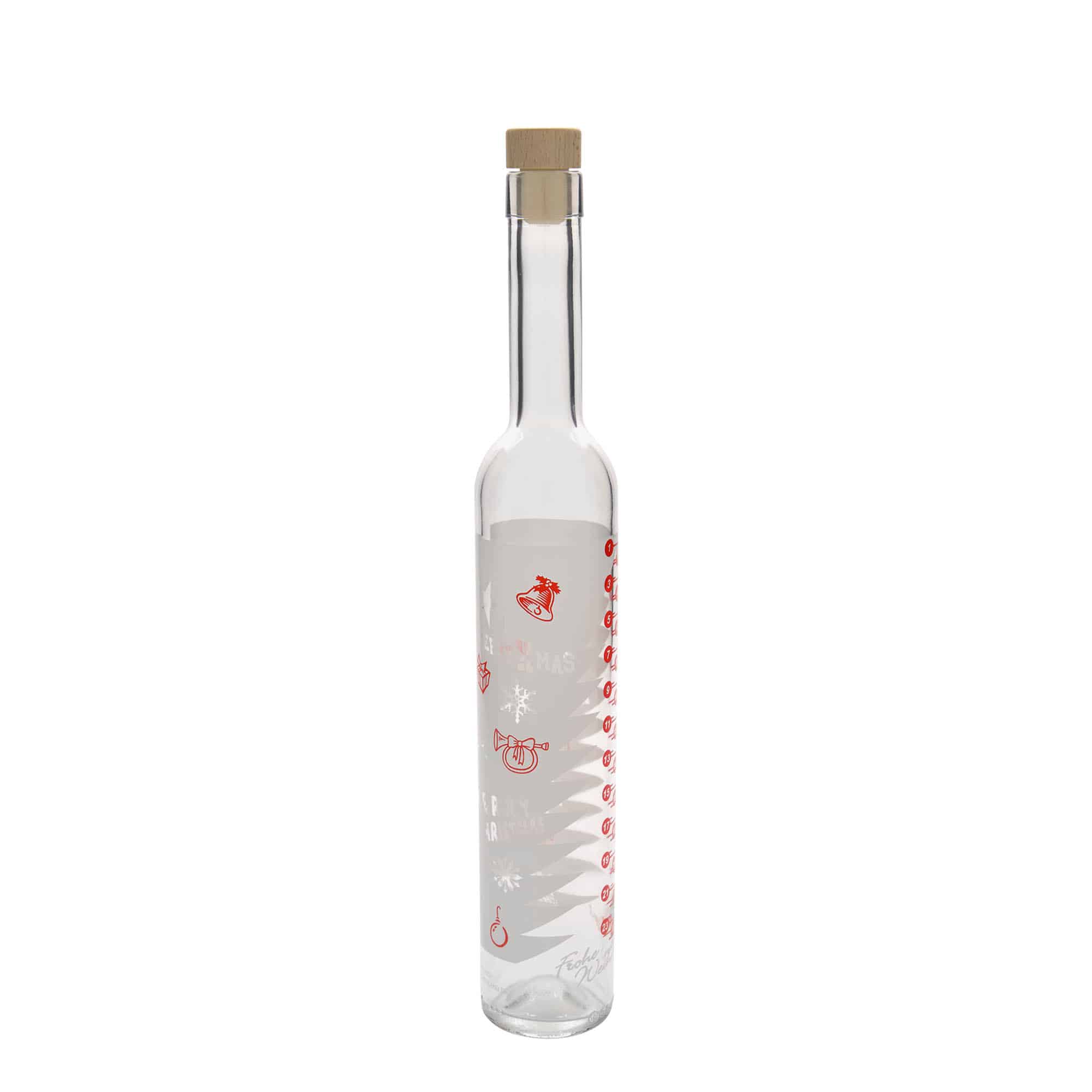 500 ml butelka szklana Maximo z nadrukiem „Kalendarz adwentowy”, szyjka: korek