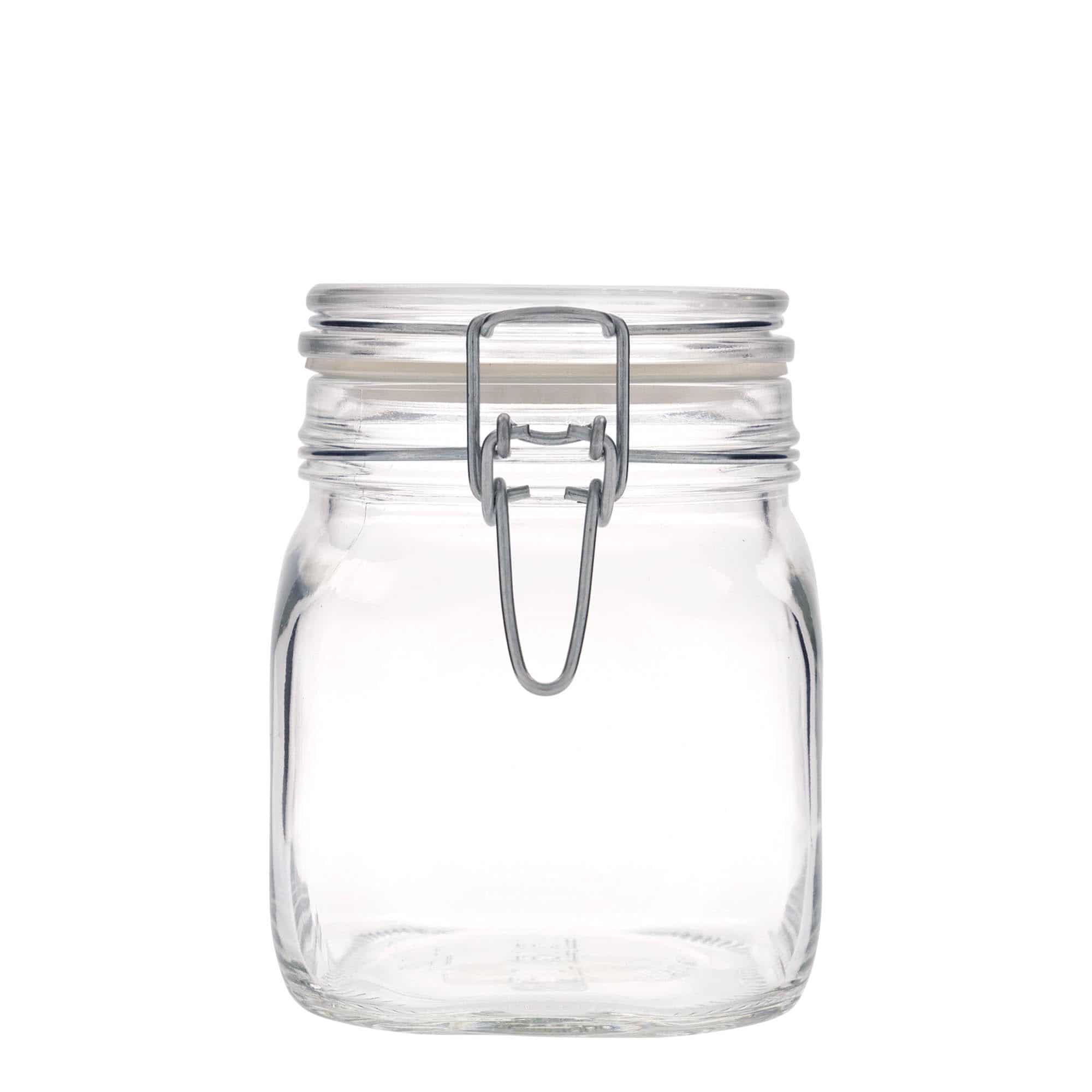 750 ml słoik z zamknięciem pałąkowym 'Fido', kwadratowy, zamknięcie: Zamknięcie pałąkowe 750 ml słoik z zamknięciem pałąkowym 'Fido', kwadratowy, zamknięcie: Zamknięcie pałąkowe