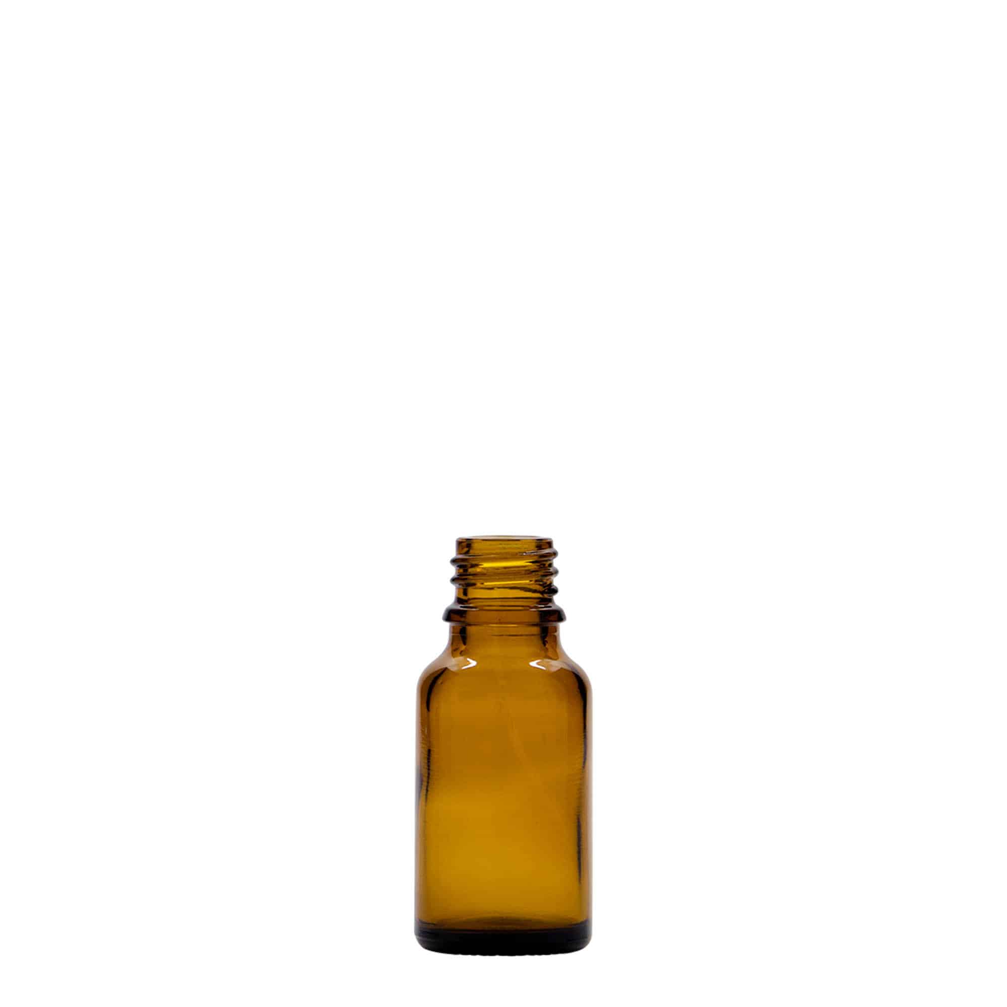 15 ml butelka farmaceutyczna, szkło, kolor brązowy, zamknięcie: DIN 18