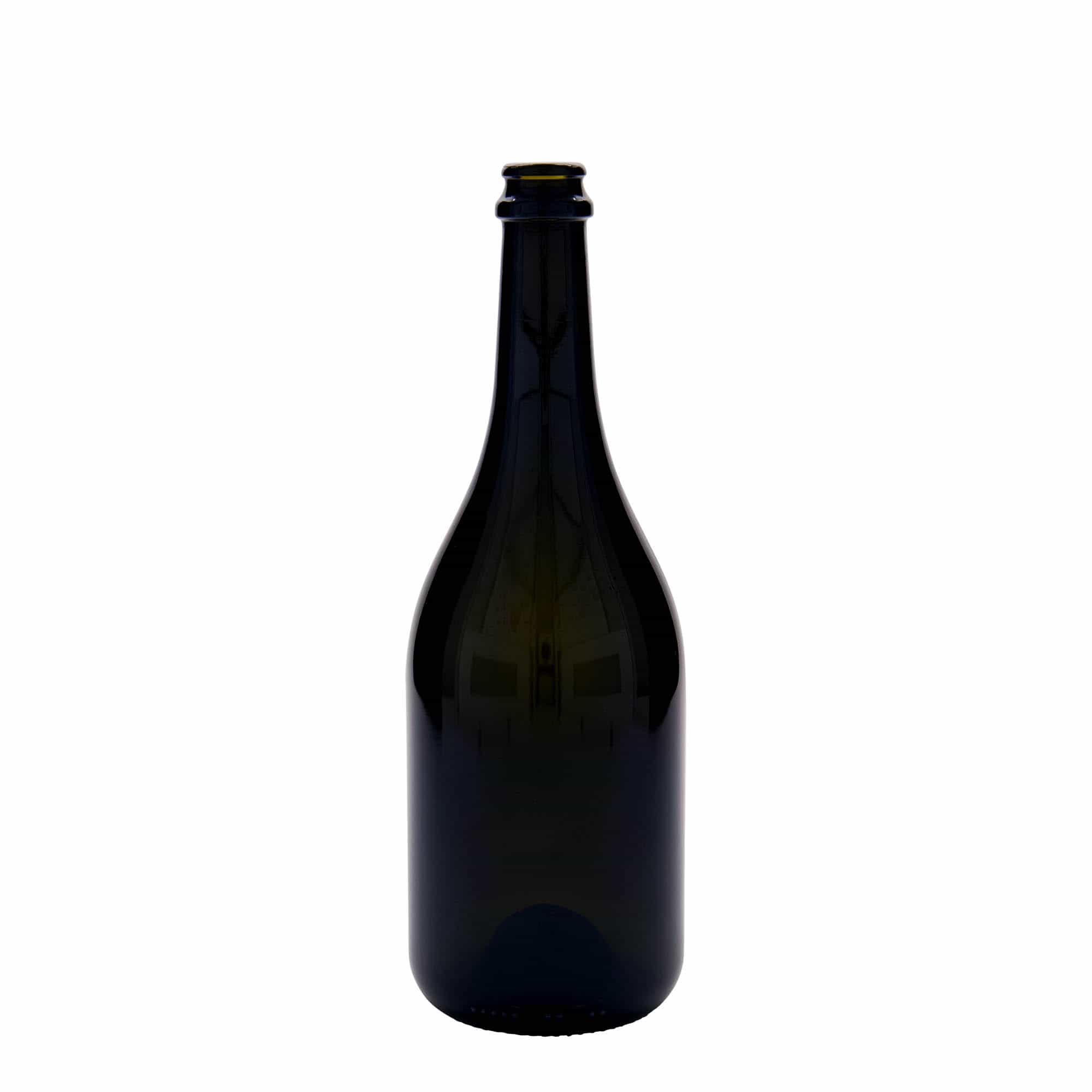 750 ml butelka piwa 'Horta', szkło, antyczny zielony, szyjka: kapsel koronowy 750 ml butelka piwa 'Horta', szkło, antyczny zielony, szyjka: kapsel koronowy