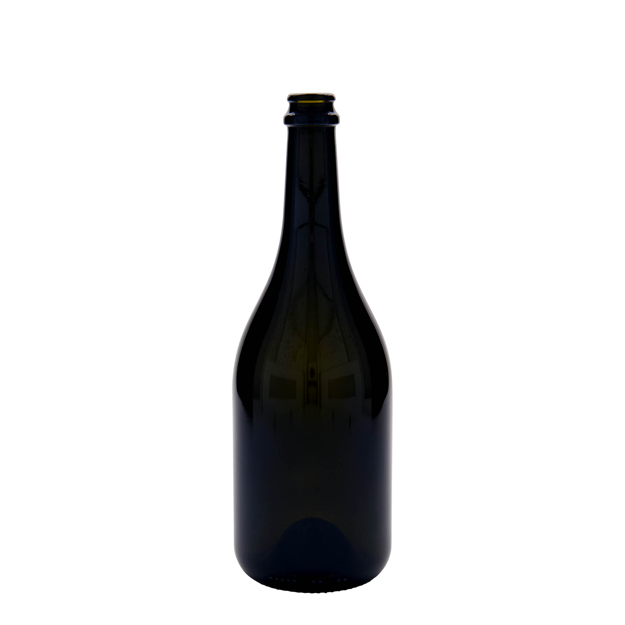 750 ml butelka piwa 'Horta', szkło, antyczny zielony, szyjka: kapsel koronowy 750 ml butelka piwa 'Horta', szkło, antyczny zielony, szyjka: kapsel koronowy