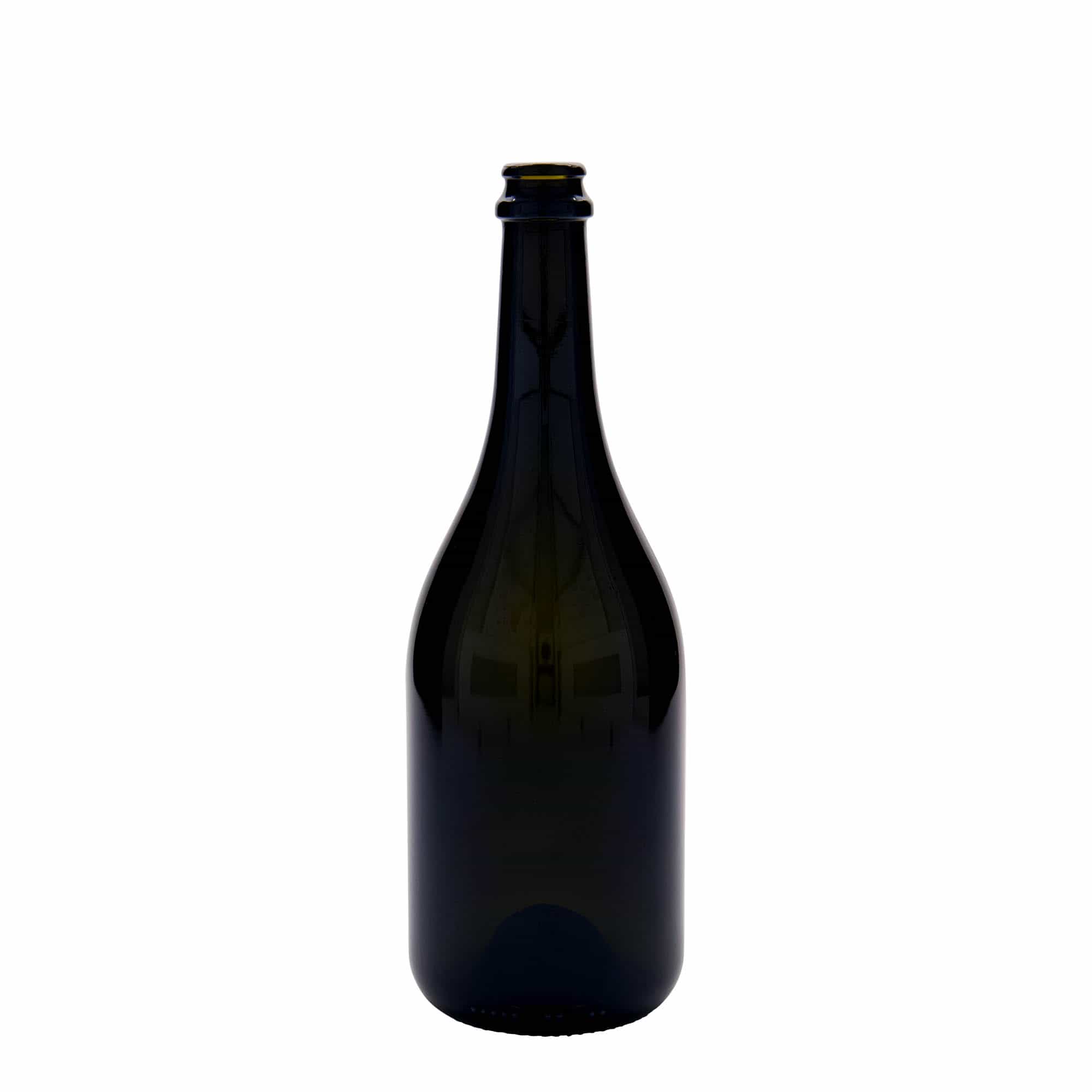 750 ml butelka piwa 'Horta', szkło, antyczny zielony, szyjka: kapsel koronowy