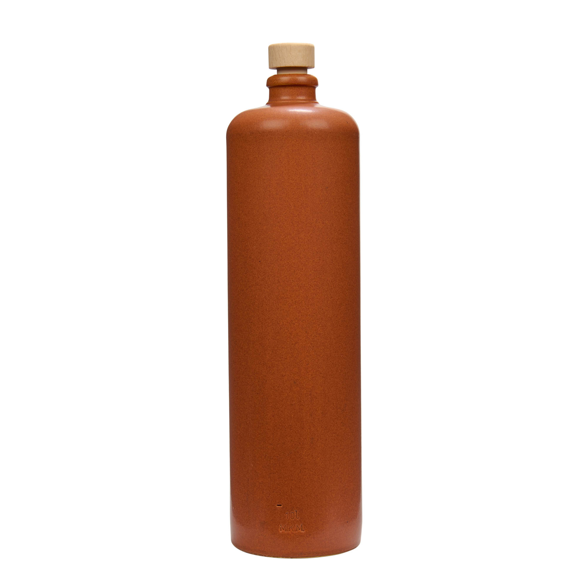 1.000 ml dzban gliniany, kamionka, czerwono-brązowy, wylot: korek 1.000 ml dzban gliniany, kamionka, czerwono-brązowy, wylot: korek