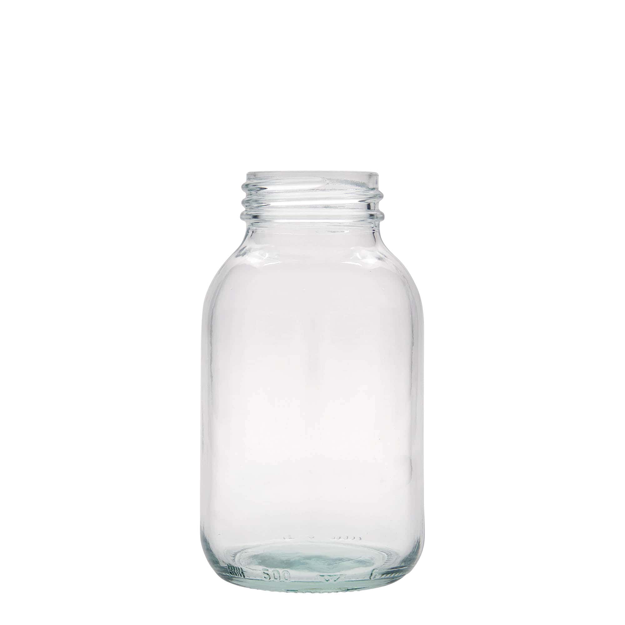 500 ml słoik z szerokim otworem, zamknięcie: DIN 55 500 ml słoik z szerokim otworem, zamknięcie: DIN 55