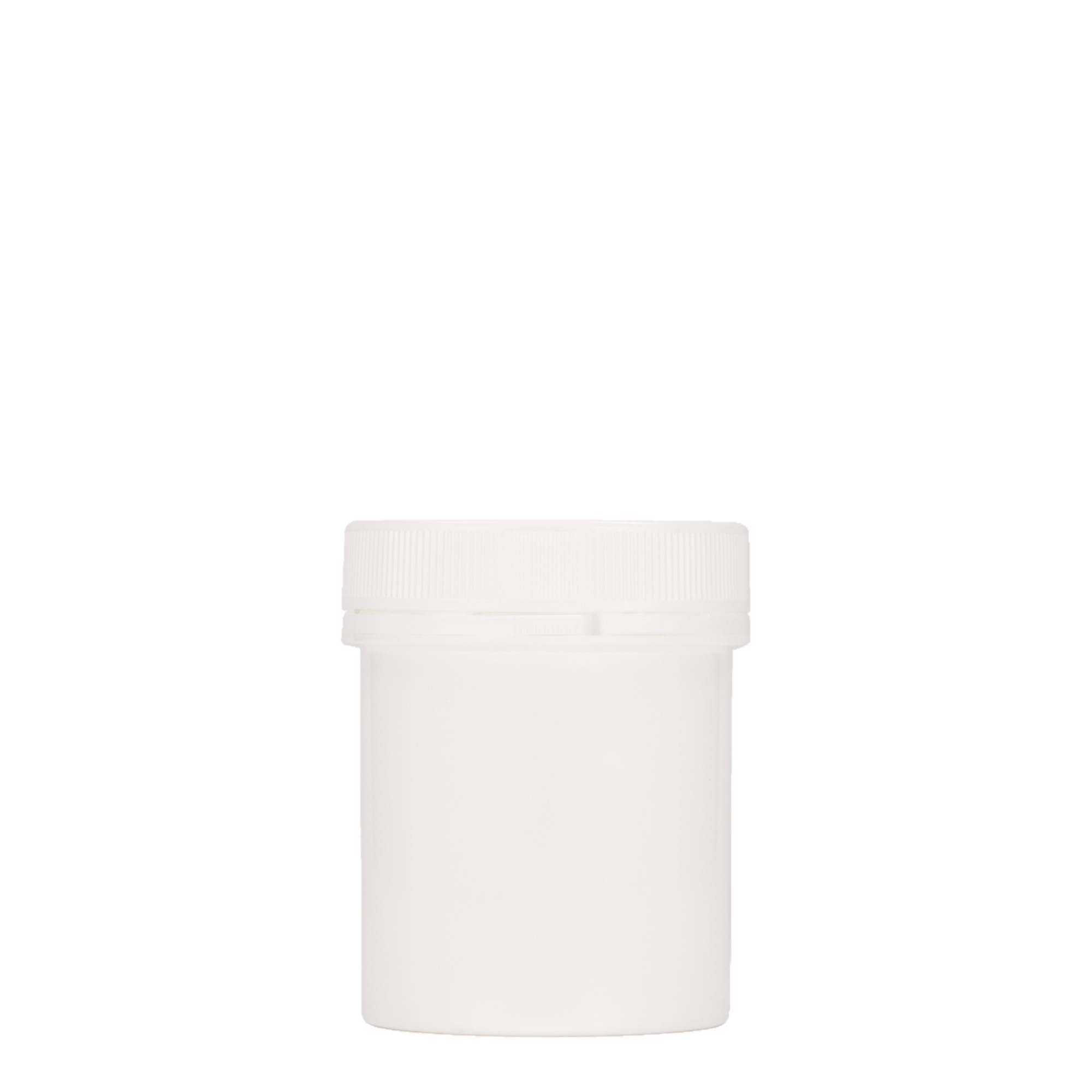 150 ml słoiczek z tworzywa sztucznego 'Securilock', PP, kolor biały, zamknięcie: zakrętka