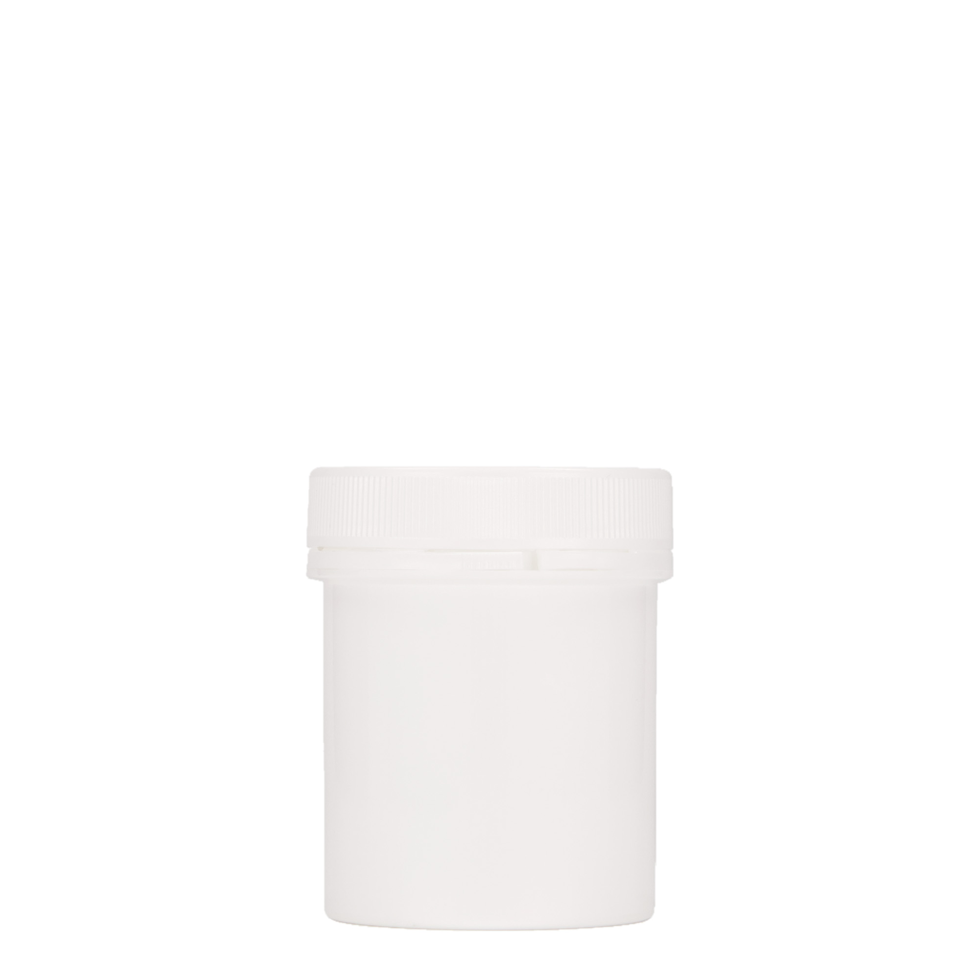 150 ml plastikowy pojemnik 'Securilock', PP, biały, otwór: zakrętka na gwint