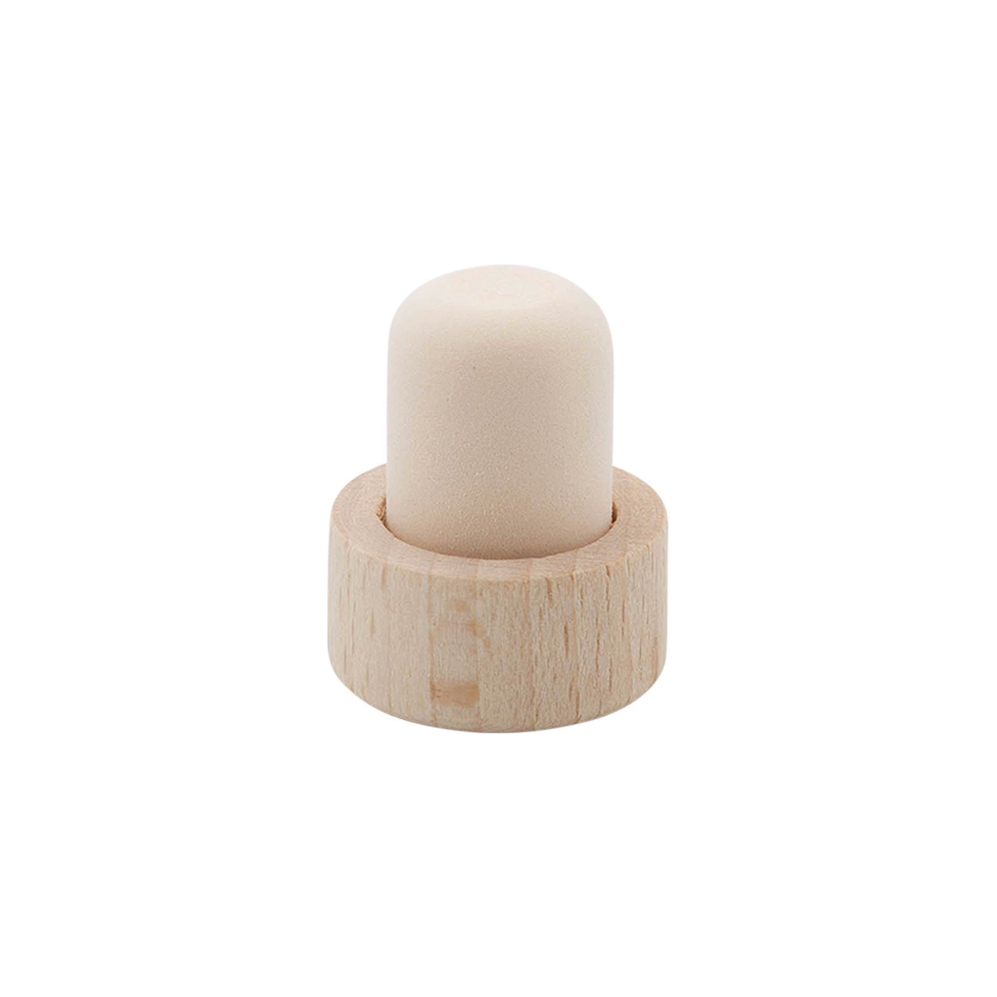 Korek z uchwytem 19 mm, drewno/ tworzywo sztuczne, do otworu: korek