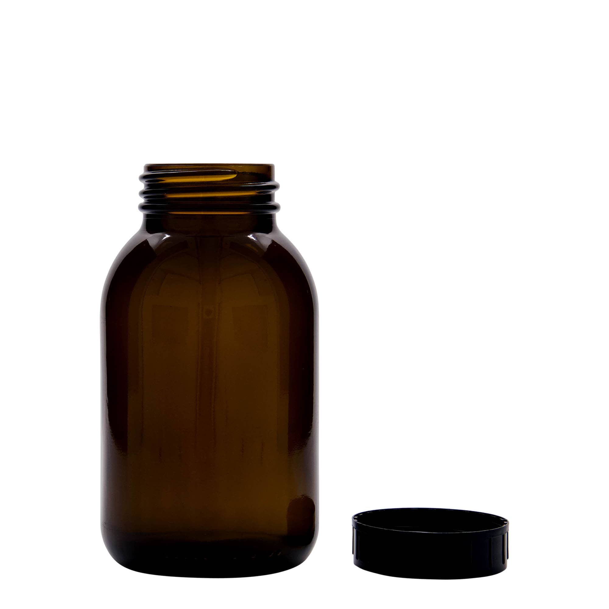 500 ml słoik o szerokiej szyjce, brązowy, gwint: DIN 55