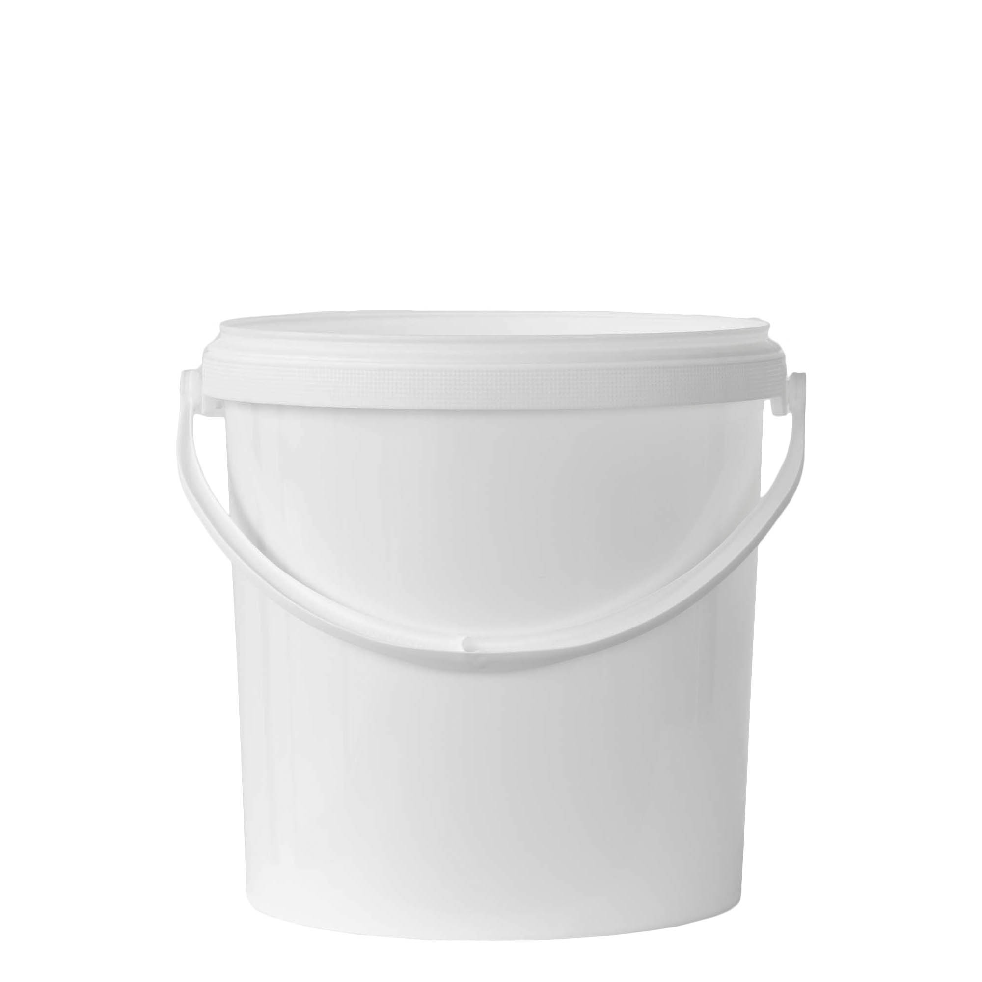 10 l wiadro, tworzywo sztuczne PP, biały 10 l wiadro, tworzywo sztuczne PP, biały