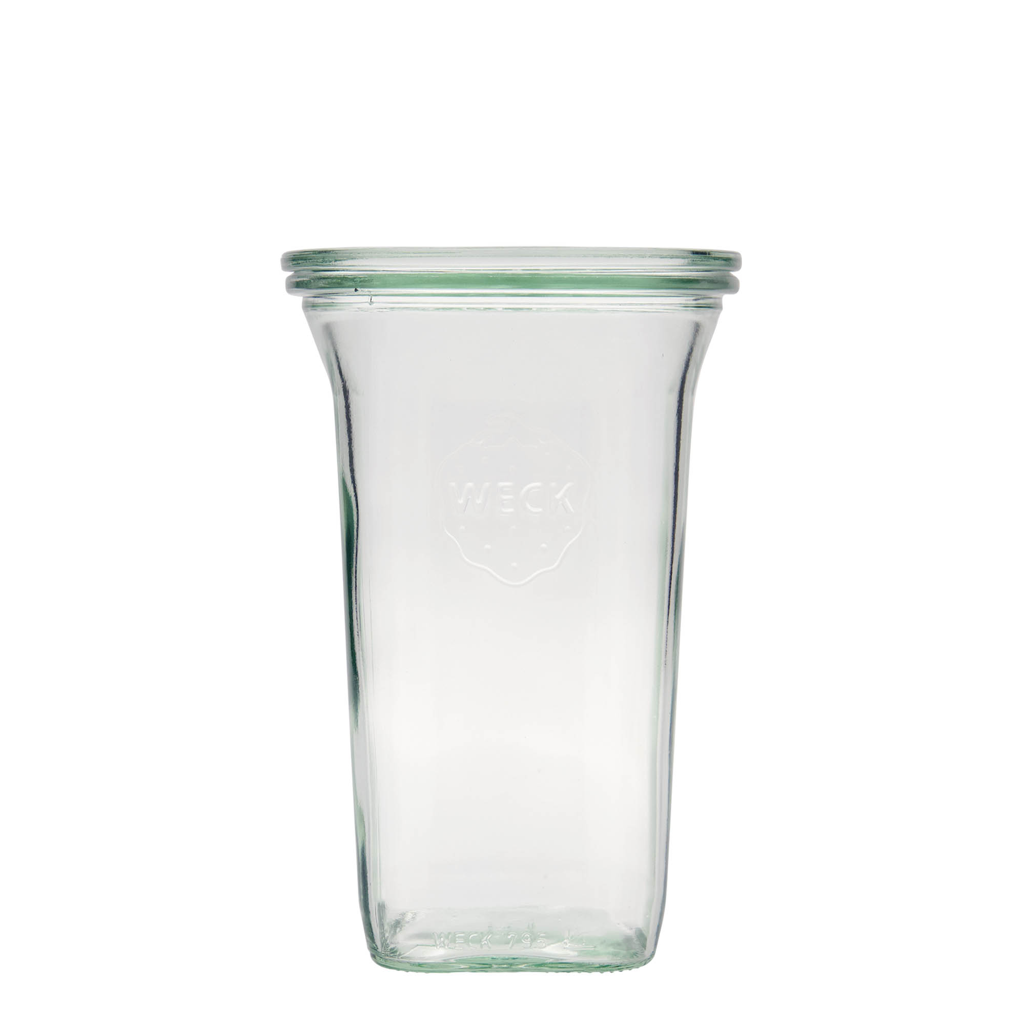 795 ml słoik WECK Quadro, kwadratowy, wylot: okrągły rant 795 ml słoik WECK Quadro, kwadratowy, wylot: okrągły rant