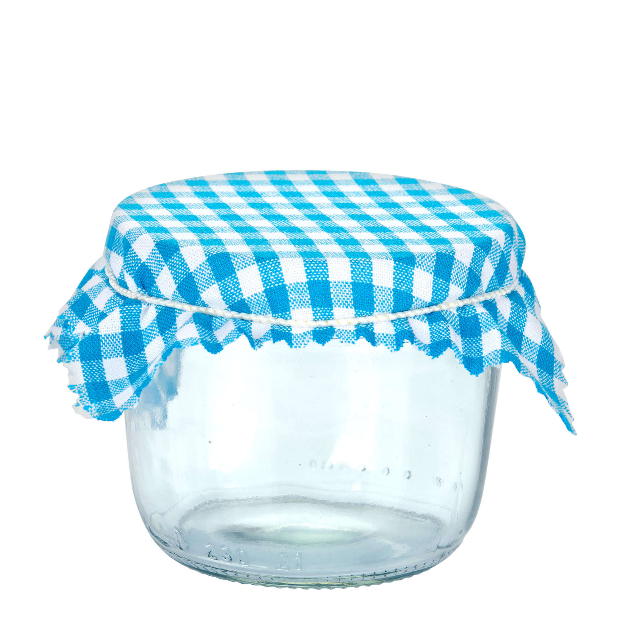 Materiałowa serwetka w kratkę 12x12, kwadratowa, tekstylna, niebieska, gwint: TO38-TO53