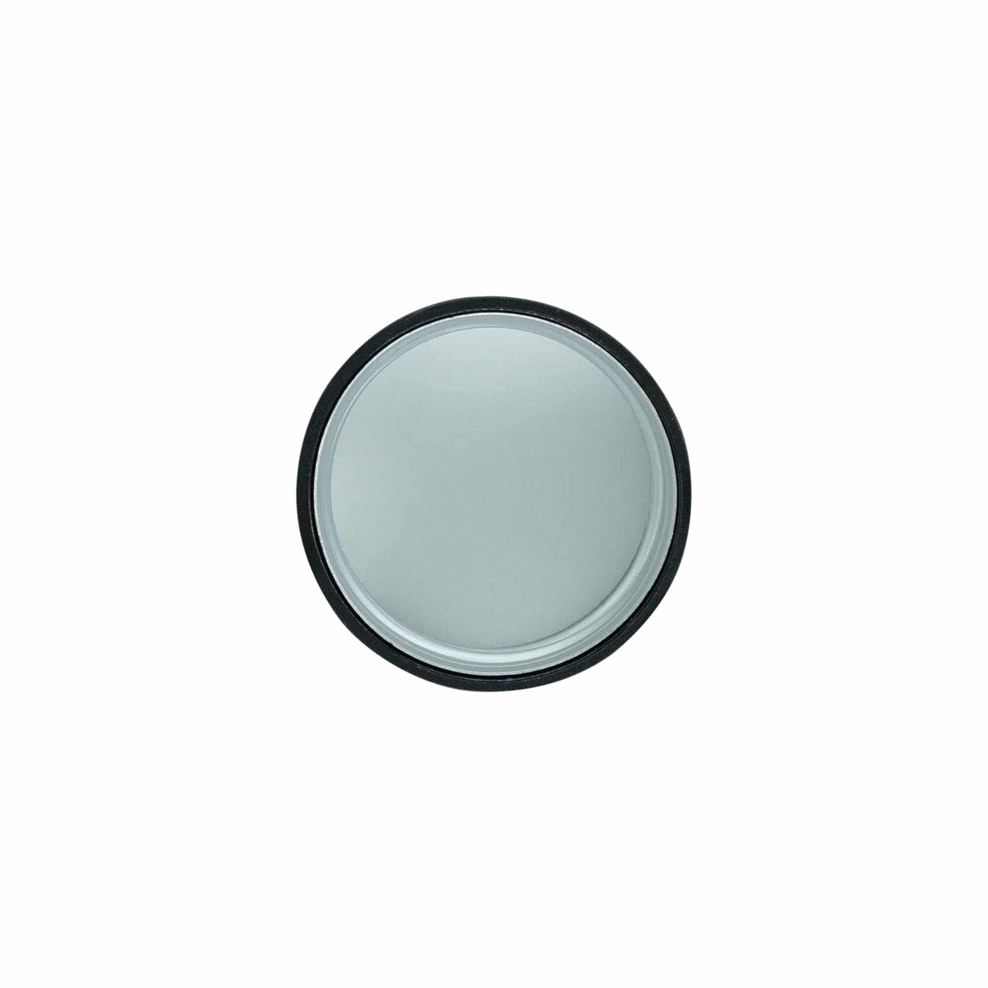 Zakrętka, metalowo-plastikowa, czarna, do wylotu: PP 31,5