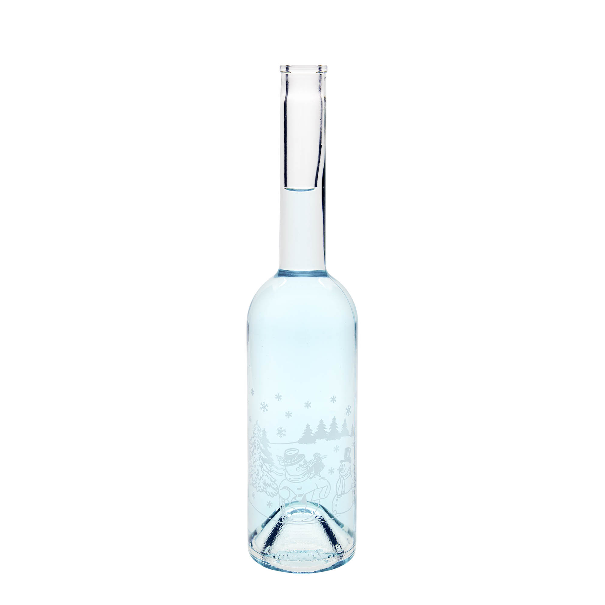 500 ml butelka szklana 'Opera', motyw: butelka bałwana, szyjka: korek