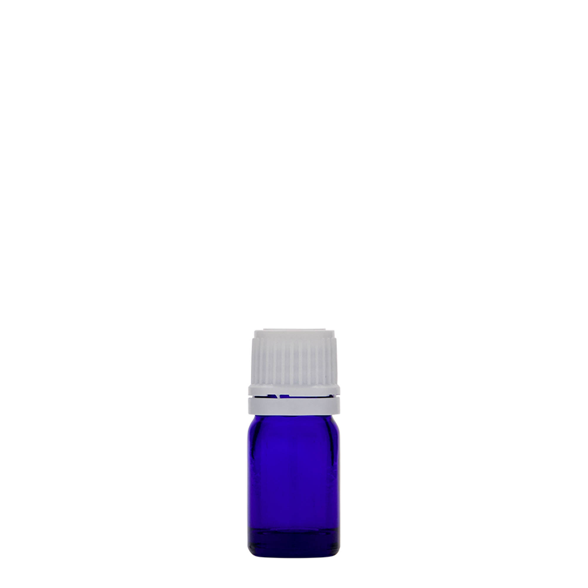 5 ml butelka medyczna, szkło, królewski niebieski, wylot: DIN 18 5 ml butelka medyczna, szkło, królewski niebieski, wylot: DIN 18
